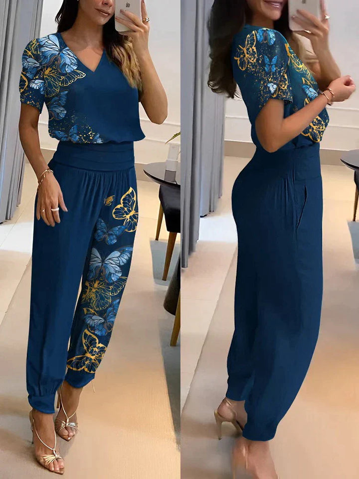 Elegant tvådelat set för kvinnor med modern stil