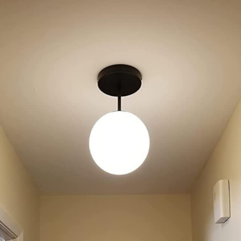Valentina modern LED-taklampa, sfär, guld, sovrum/vardagsrum
