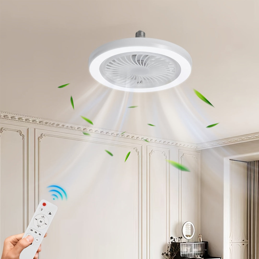 Slim LED-takfläkt med belysning – Dimbar och tyst