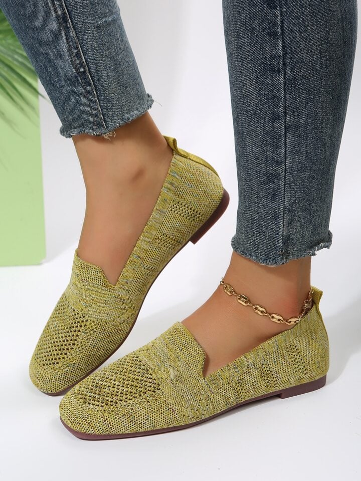 Ortopediska slip-on-sneakers för dam med mjuk innersula och andningsaktiv mesh