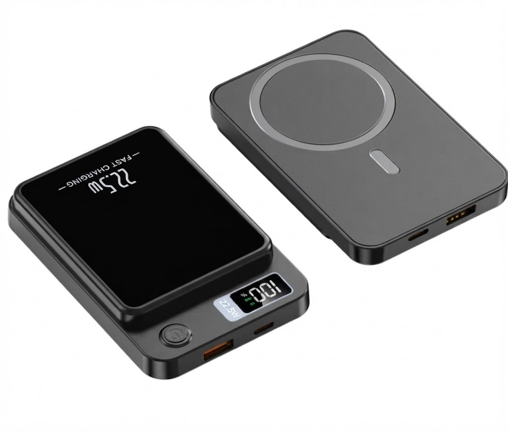 Magnetisk powerbank – Ultratunn med superfarsnabb trådlös laddning