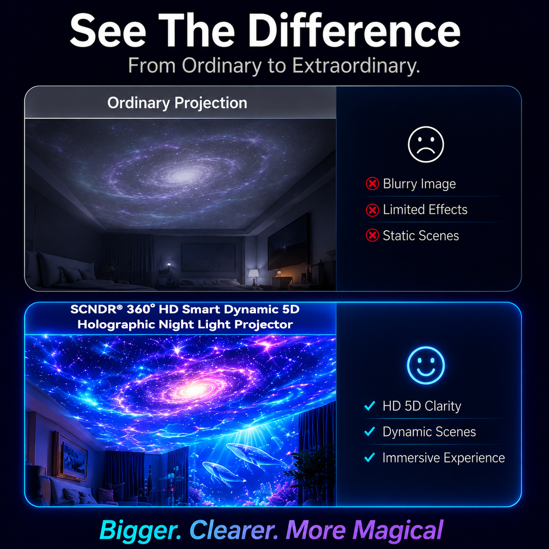 360° Dynamisk Galaxy-stjärnhimmelsprojektor nattlampa med svanhals och USB-strömförsörjning