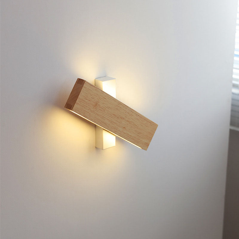 Japansk LED-vägglampa | Minimalistisk vridbar vägglampa