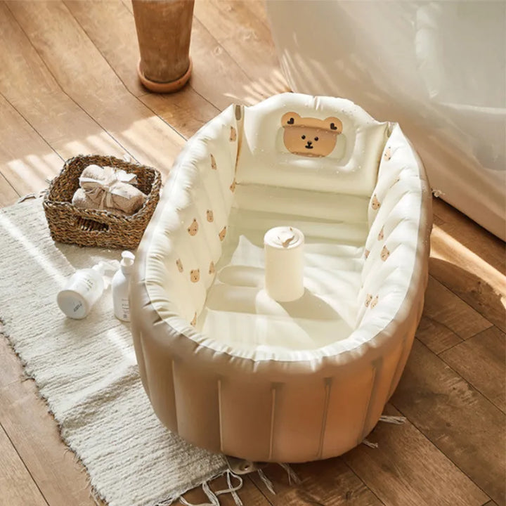 Uppblåsbart resebadkar för barn – BubbleNest