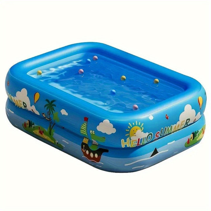 Uppblåsbar barnpool Ocean Splash – Tjock PVC för trädgårdsroligheter