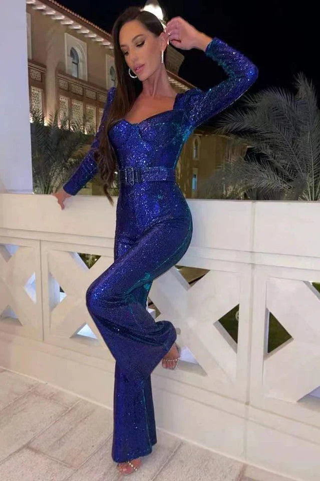 Sequin Jumpsuit med korsett