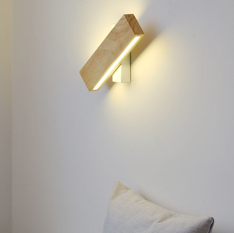 Japansk LED-vägglampa | Minimalistisk vridbar vägglampa