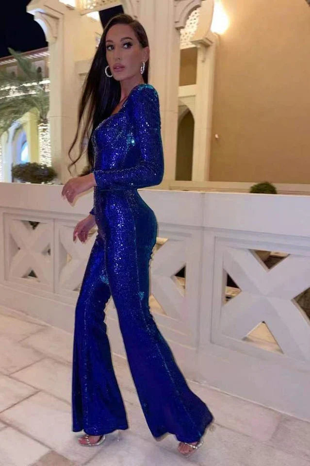 Sequin Jumpsuit med korsett