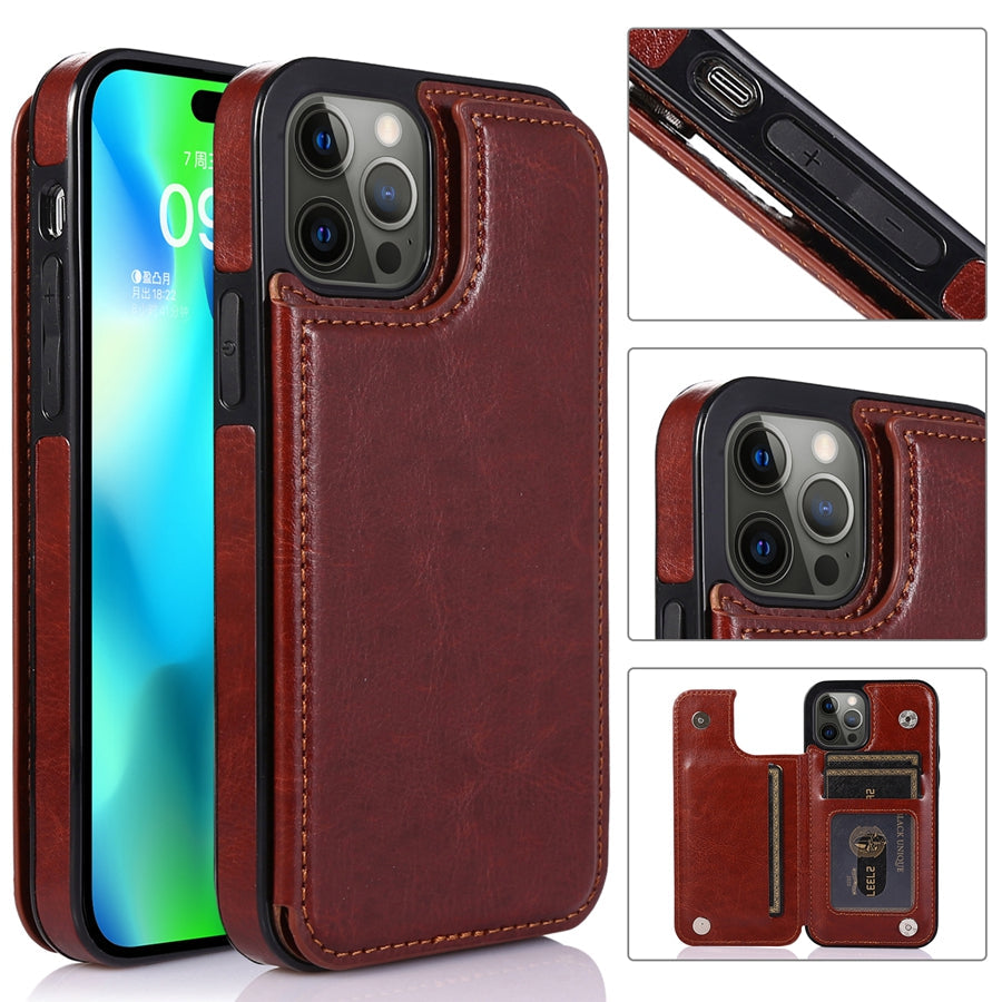 LeatherGuard | Elegant läderfodral med kortfack och magnetstängning | Vanero