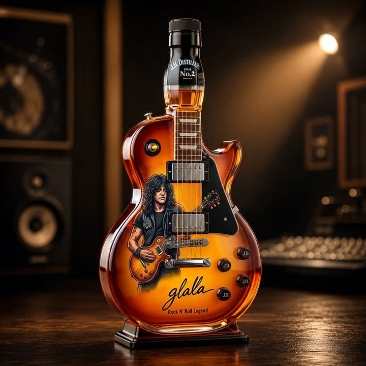 RockSpirit – Vintage Sunburst-gitarrfigur för flaskdekoration