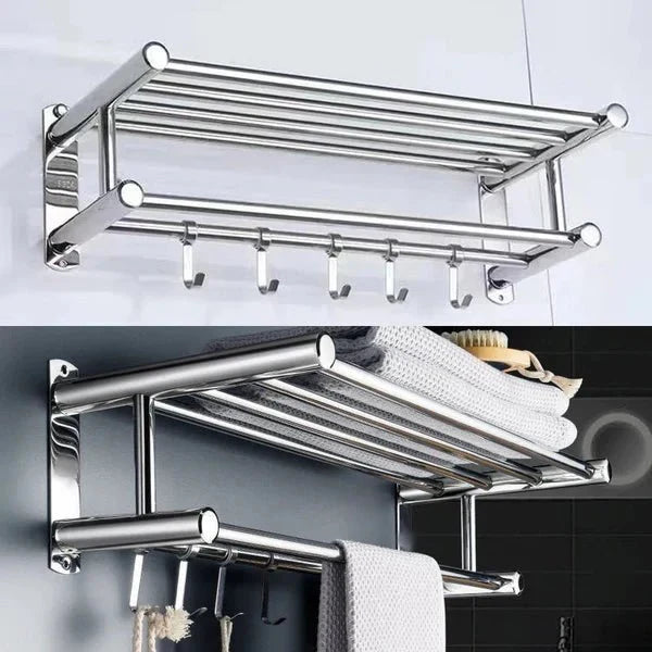 STEELRACK – Handdukshängare i rostfritt stål, utrymmesbesparande & elegant