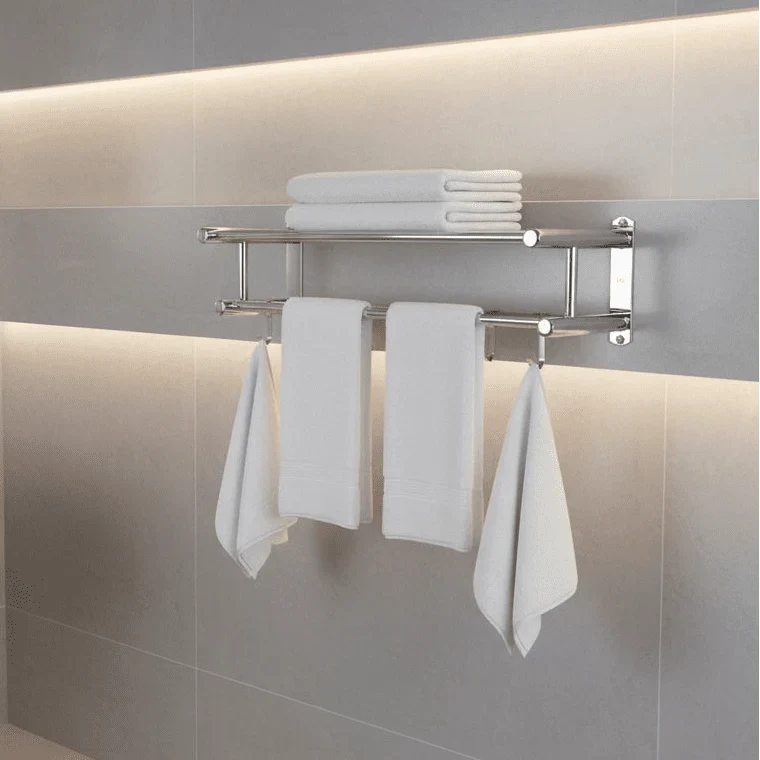STEELRACK – Handdukshängare i rostfritt stål, utrymmesbesparande & elegant