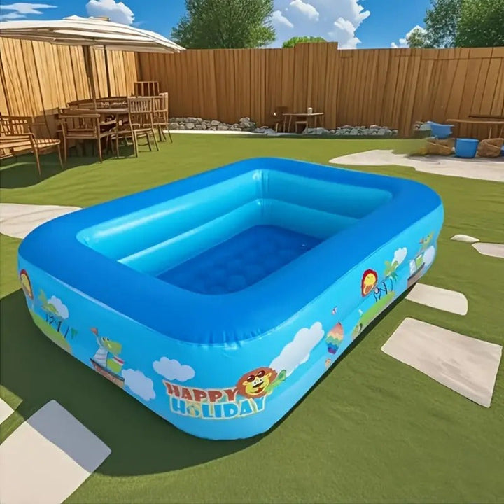Uppblåsbar barnpool Ocean Splash – Tjock PVC för trädgårdsroligheter