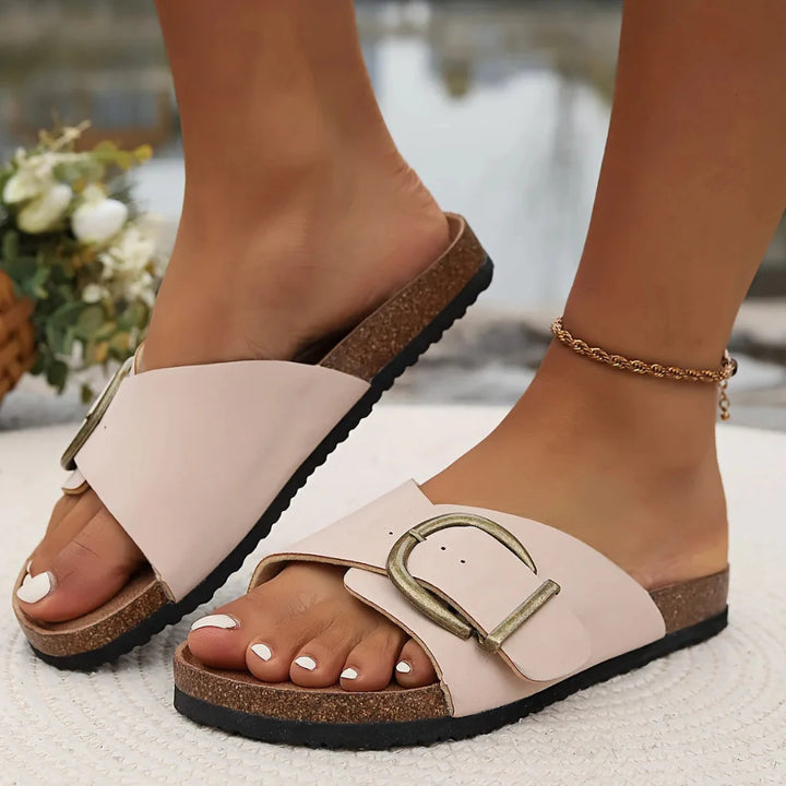 Ortopediska platta sandaler för kvinnor