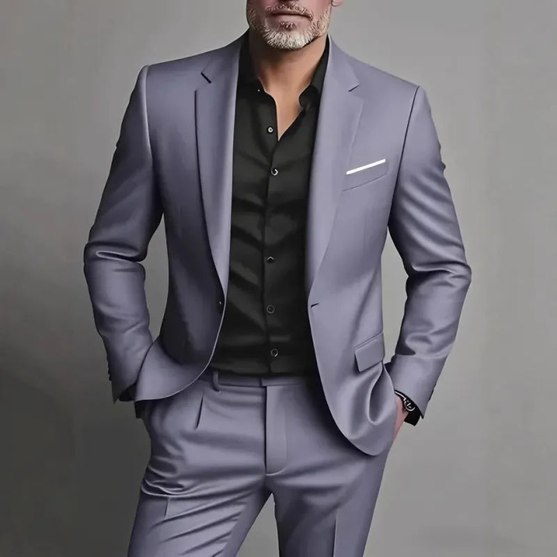 Kostymset för herr i slim fit - Kavaj och byxor business casual