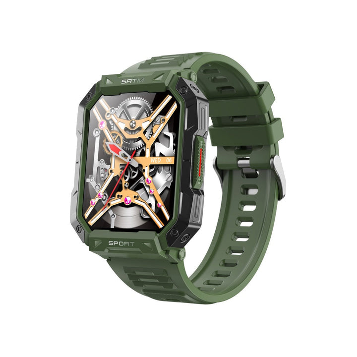 Vattentät smartwatch med blodtrycksmätare, syremättnadsmätare och sömnövervakning