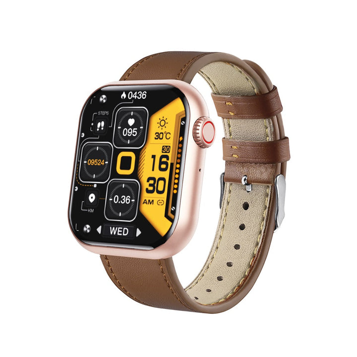 Vattentät smartwatch med blodtrycksmätare, syremättnadsmätare och sömnövervakning