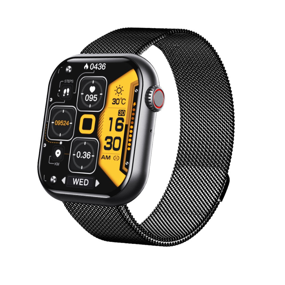 Vattentät smartwatch med blodtrycksmätare, syremättnadsmätare och sömnövervakning