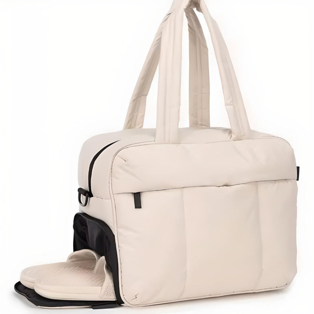 Letvægts puffer-duffel taske