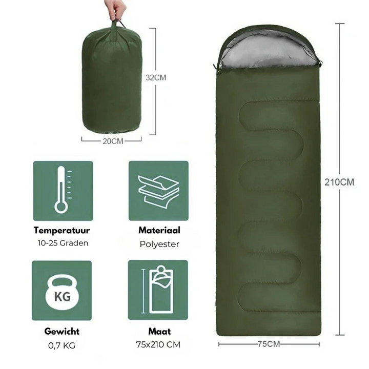 Sovsäck för kalla nätter – AdventureSleeper