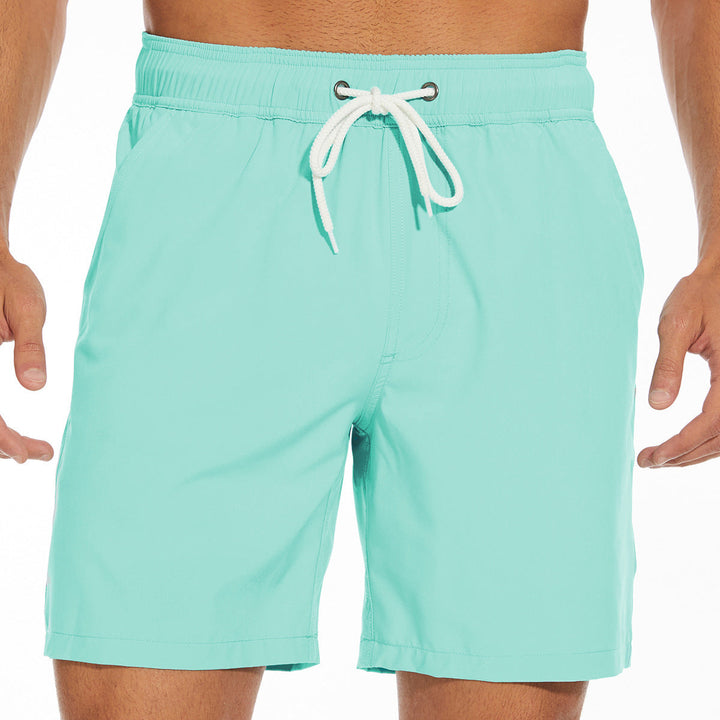 Trendiga Herrbadshorts med Innerbyxa och Telefonsficka