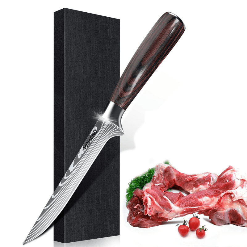 Set med kockknivar i professionell kvalitet och elegant design