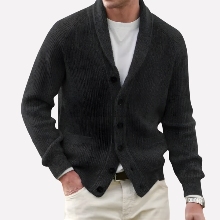 Herrens sjalkrave cardigan