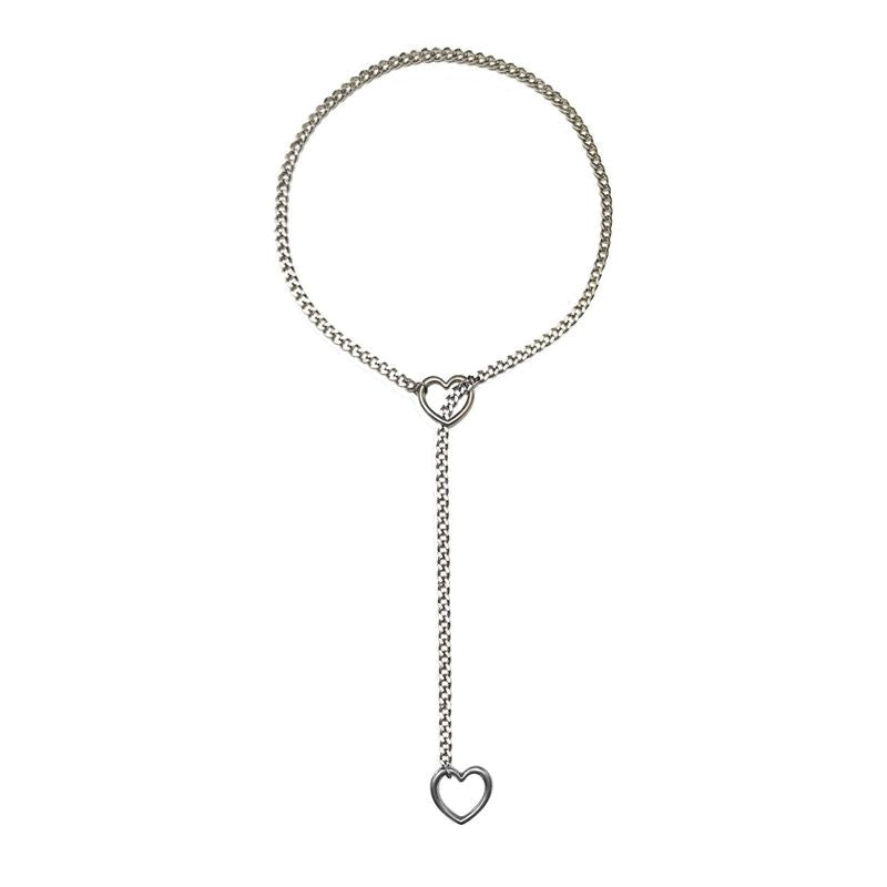 Halsband i hjärtform Gothic-Punk