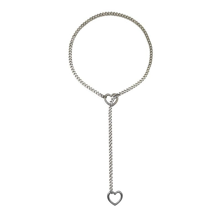 Halsband i hjärtform Gothic-Punk