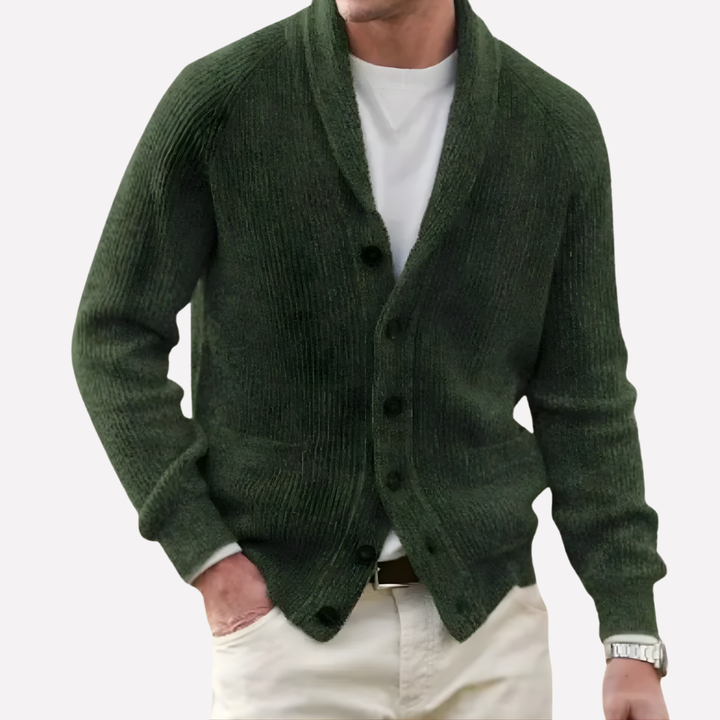 Herrens sjalkrave cardigan