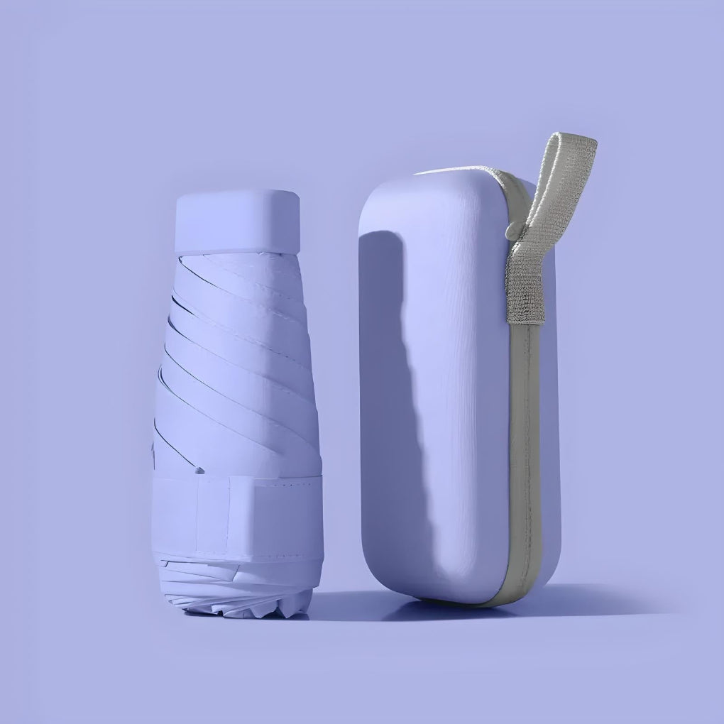 Kompakt rejseparaply og etui