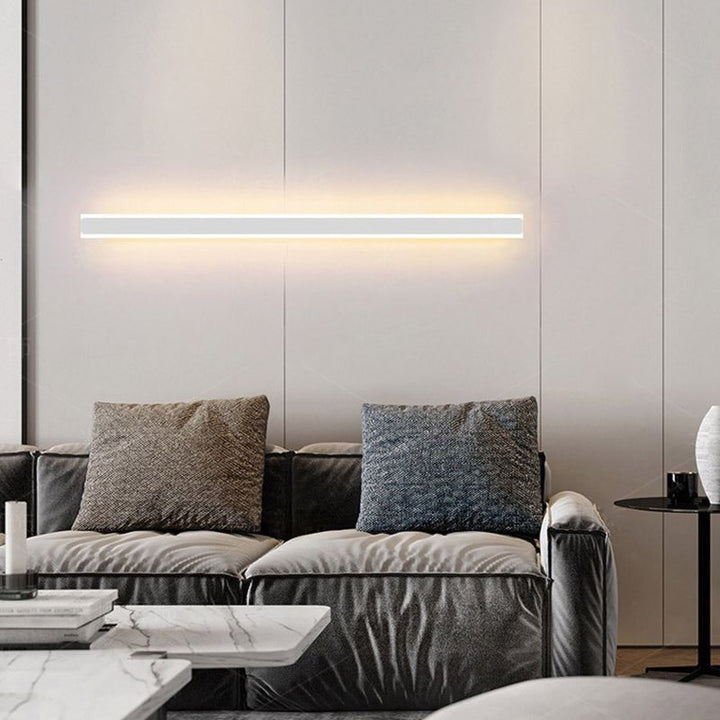 Arisha minimalistisk linjär LED-vägglampa Guld/Svart/Vit sovrum