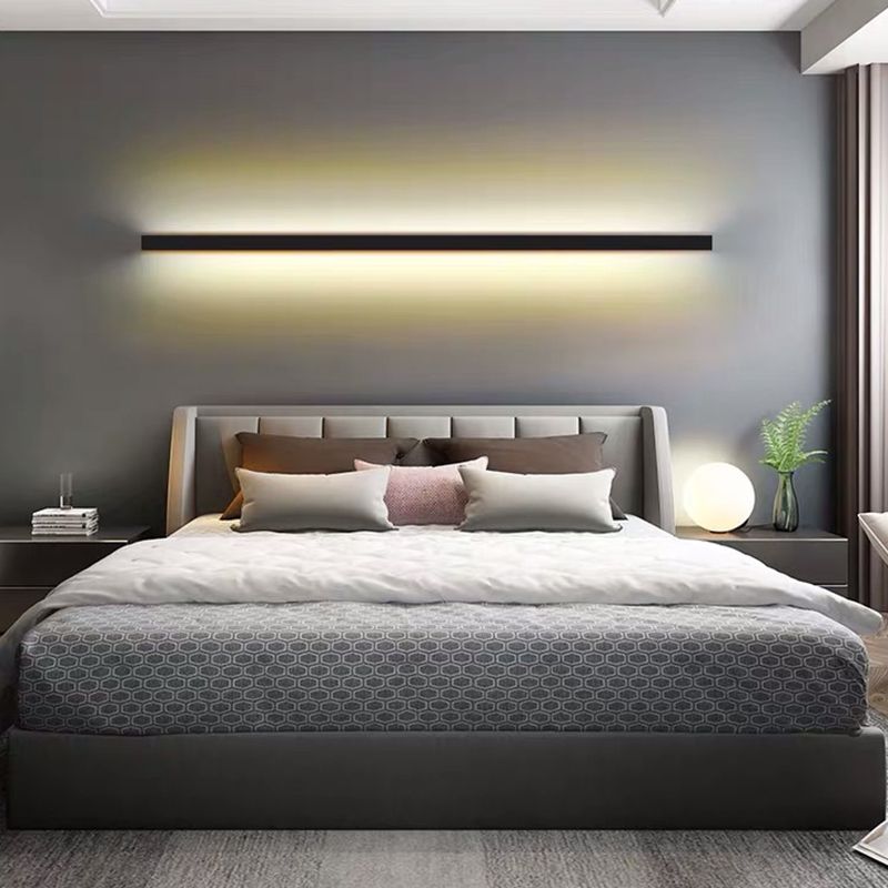 Arisha minimalistisk linjär LED-vägglampa Guld/Svart/Vit sovrum