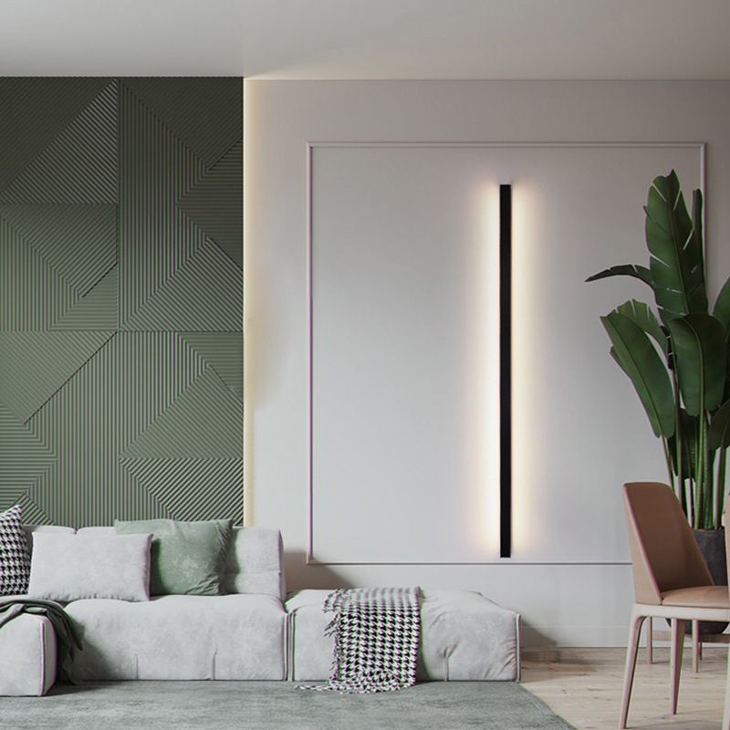 Arisha minimalistisk linjär LED-vägglampa Guld/Svart/Vit sovrum