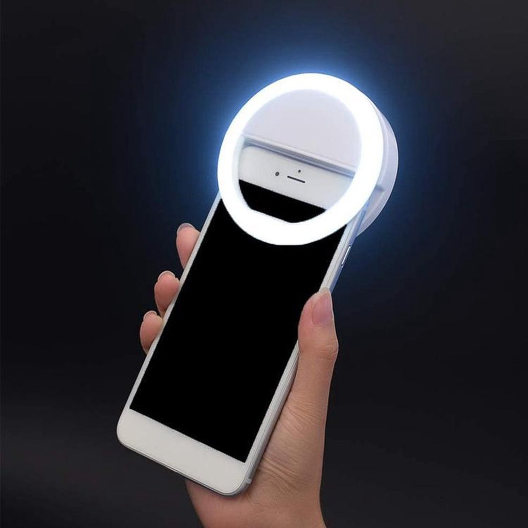 Bärbar ringlampa för selfies – GlowSnap