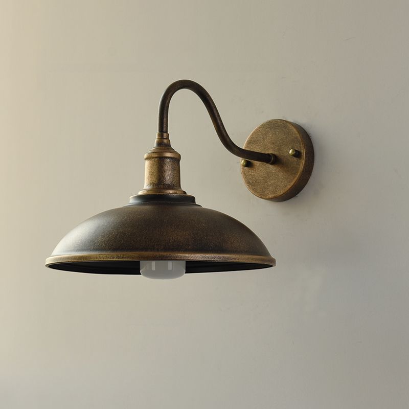 Utomhusväggarmatur i vintage industriellt järn, LED, 1 ljuspunkt