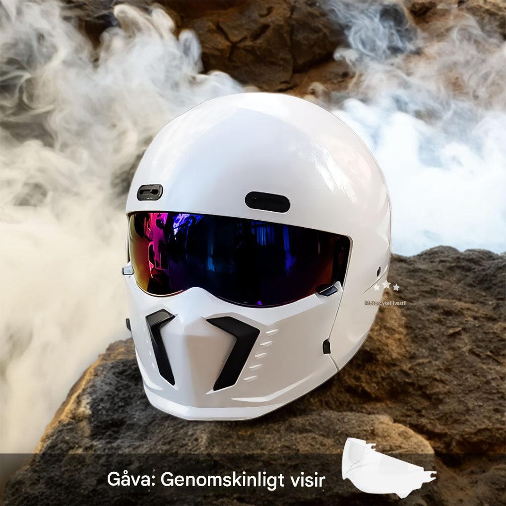 Motorsykkelhjelm – DOT- og ECE-godkjent, tidløst utseende