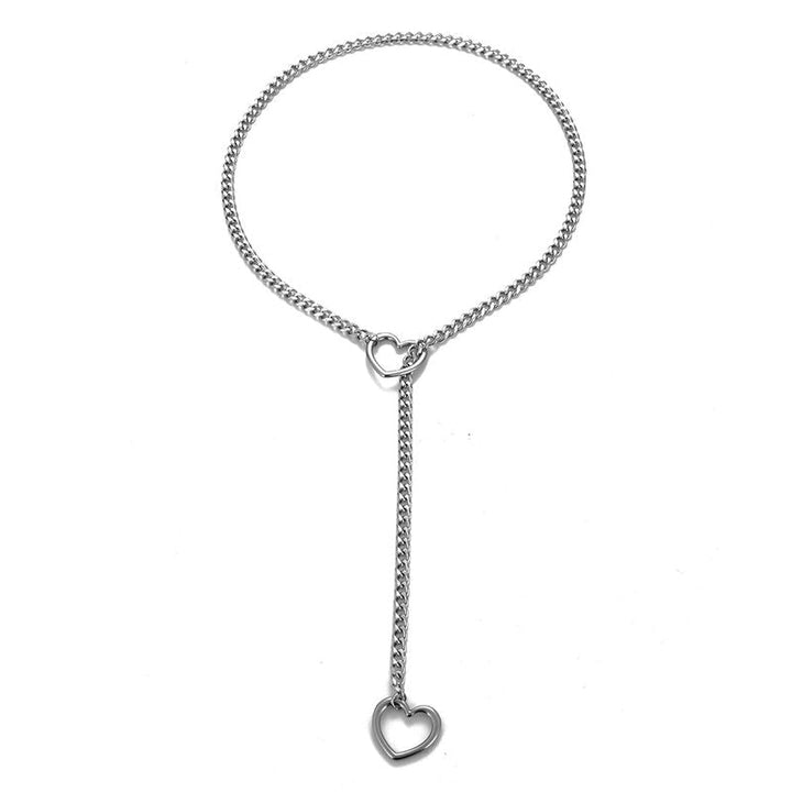 Halsband i hjärtform Gothic-Punk