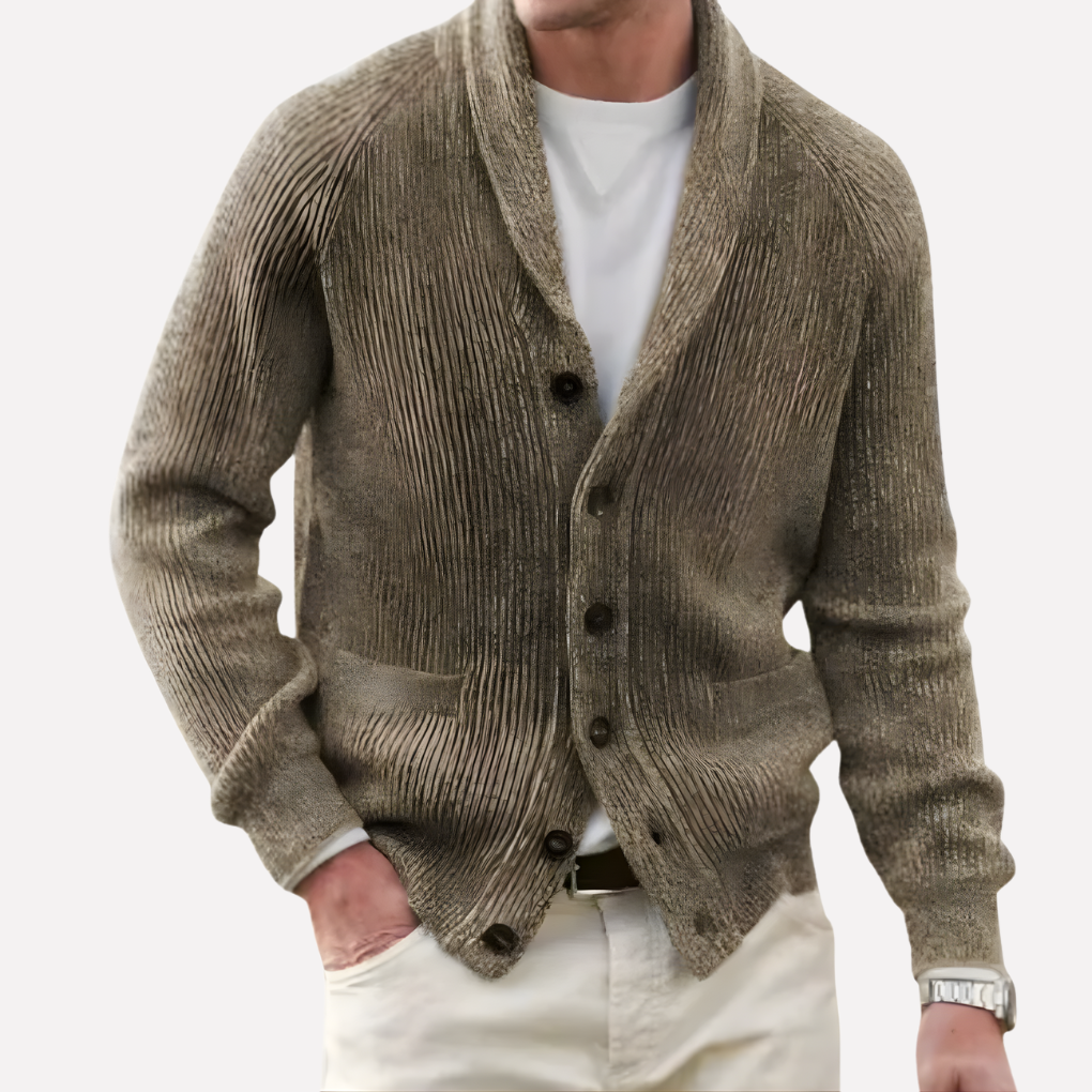 Herrens sjalkrave cardigan
