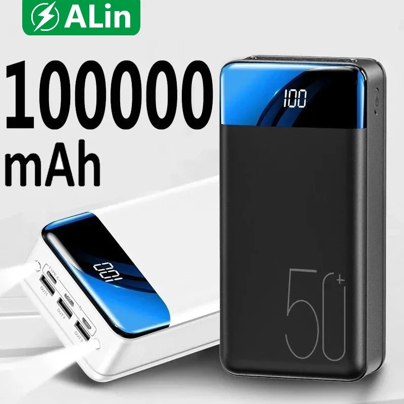 Voltaro Powerbank 50 000 mAh | Ultrasnabb laddning | För bärbar dator, surfplatta och smartphone | Kompakt och extremt kraftfull