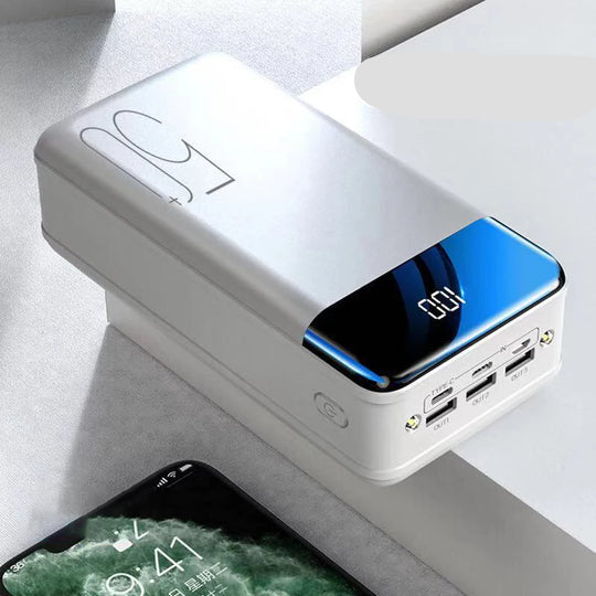 Voltaro Powerbank 50 000 mAh | Ultrasnabb laddning | För bärbar dator, surfplatta och smartphone | Kompakt och extremt kraftfull