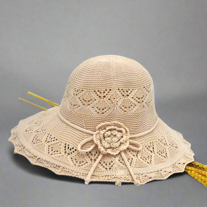 Elegant solhatt i spets för kvinnor