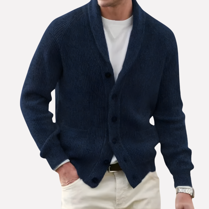 Herrens sjalkrave cardigan