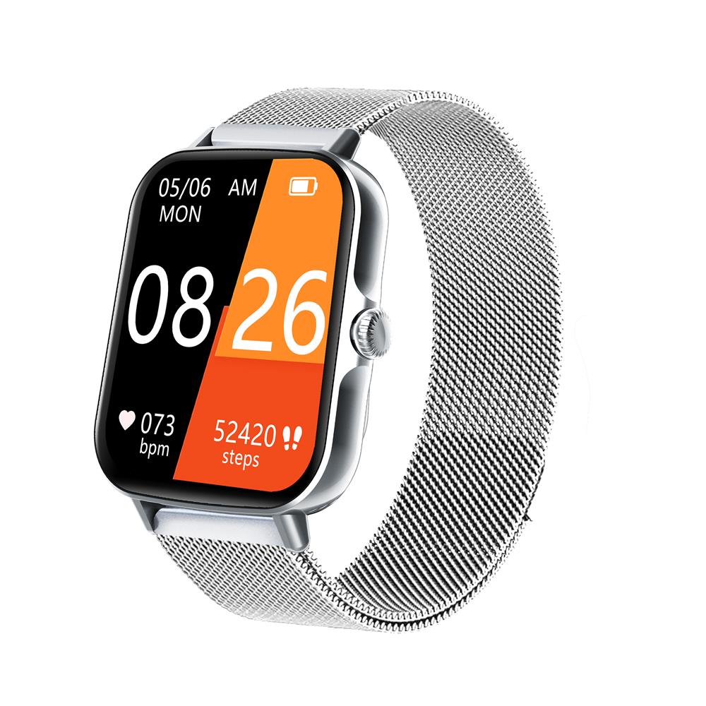 Vattentät smartwatch med blodtrycksmätare, syremättnadsmätare och sömnövervakning