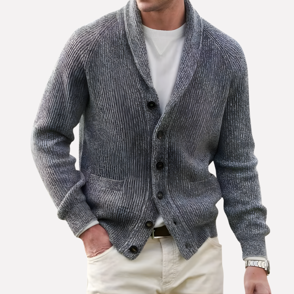 Herrens sjalkrave cardigan