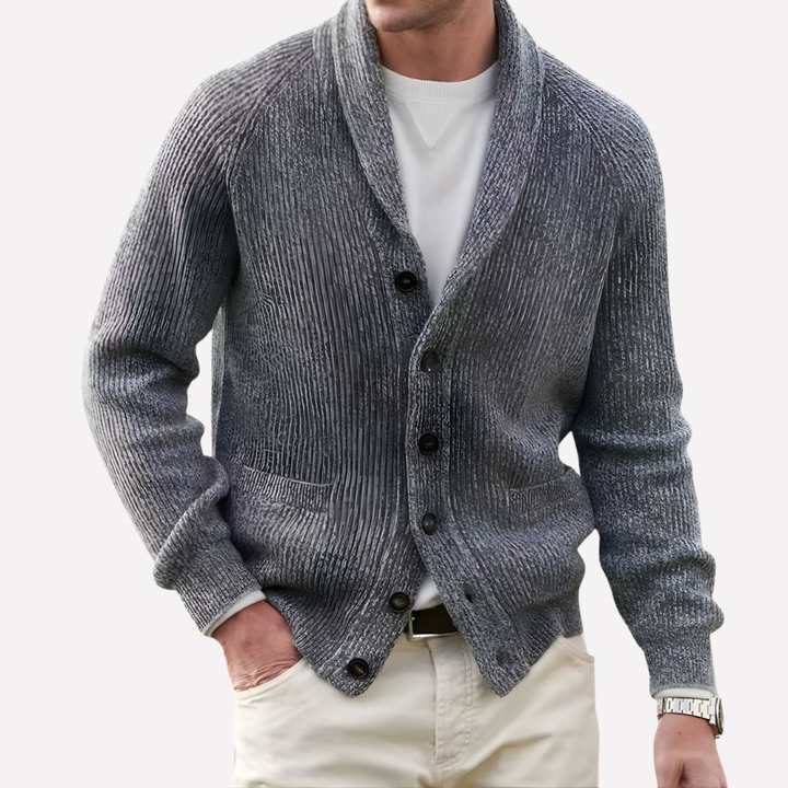 Herrens sjalkrave cardigan