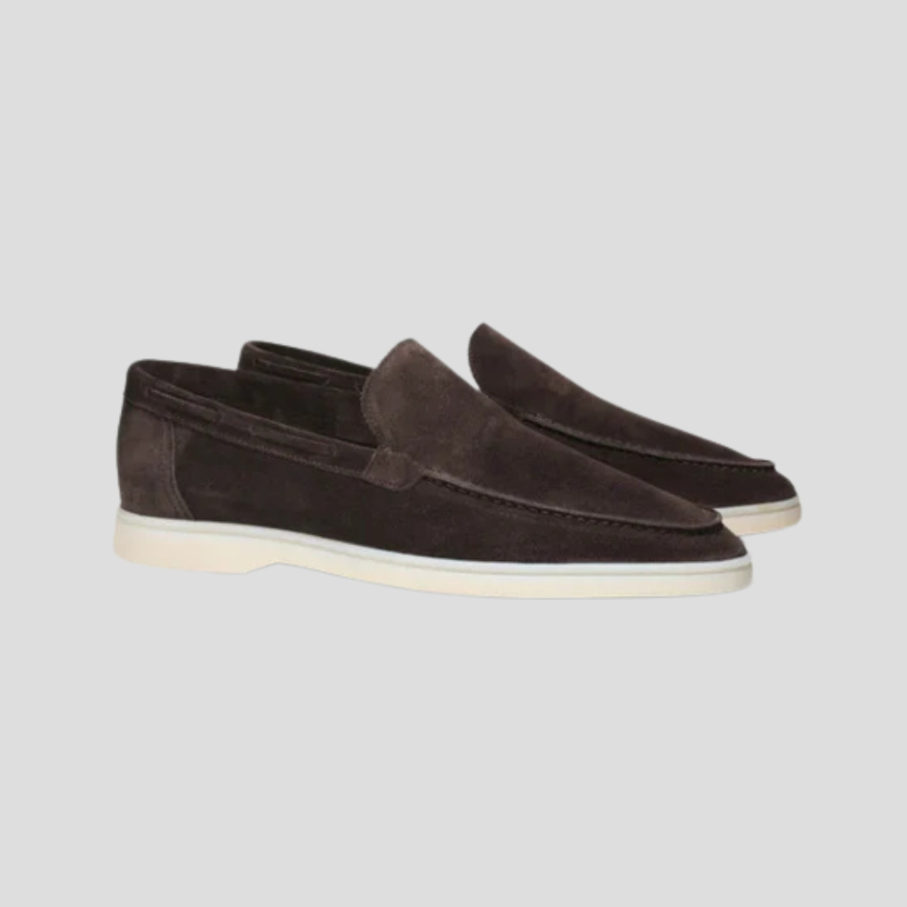 Herrloafers i ruskind