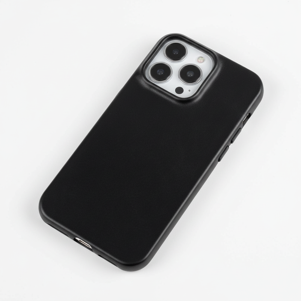 Läderfodral för iPhone med stötdämpande skydd