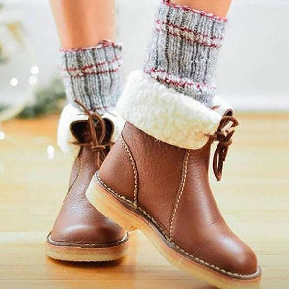 Varma ankelboots dam – Bekväma ankelboots för kallt väder