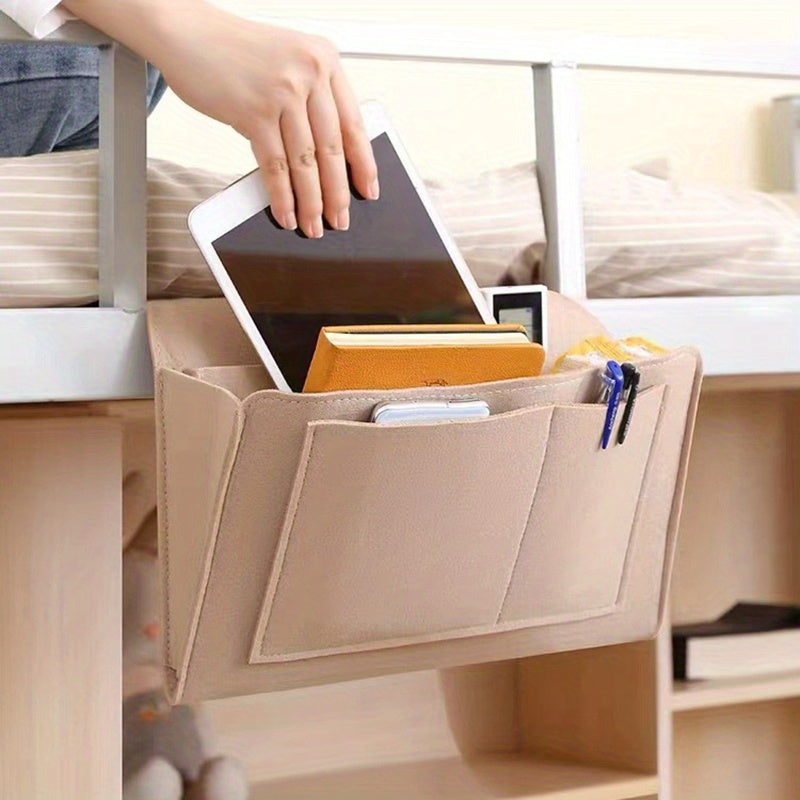 Smart förvaringsväska i filt – Organiserad och tillgänglig bredvid sängen eller soffan